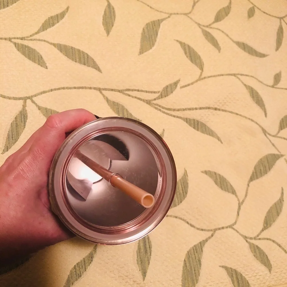Starbucks Rose Gold Cold Cup Holiday